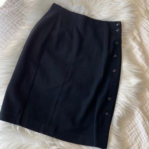V i n t a g e • Wool button down skirt